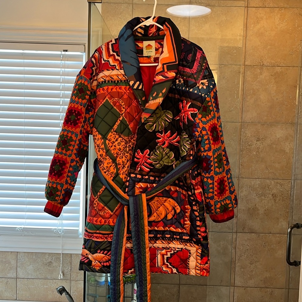 Farm Rio Quilted Coat